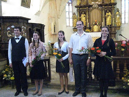 Musiker am Schluss des Konzerts