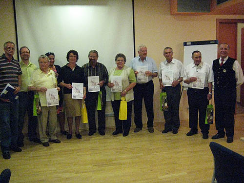 Gründungsmitglieder mit Vorstandschaft